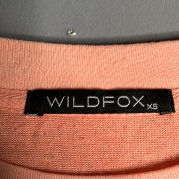 Wildfox Pink Long Sleeve Crewneck Sweatshirt Rose All Day Graphic Size XS - Picture 2 of 9